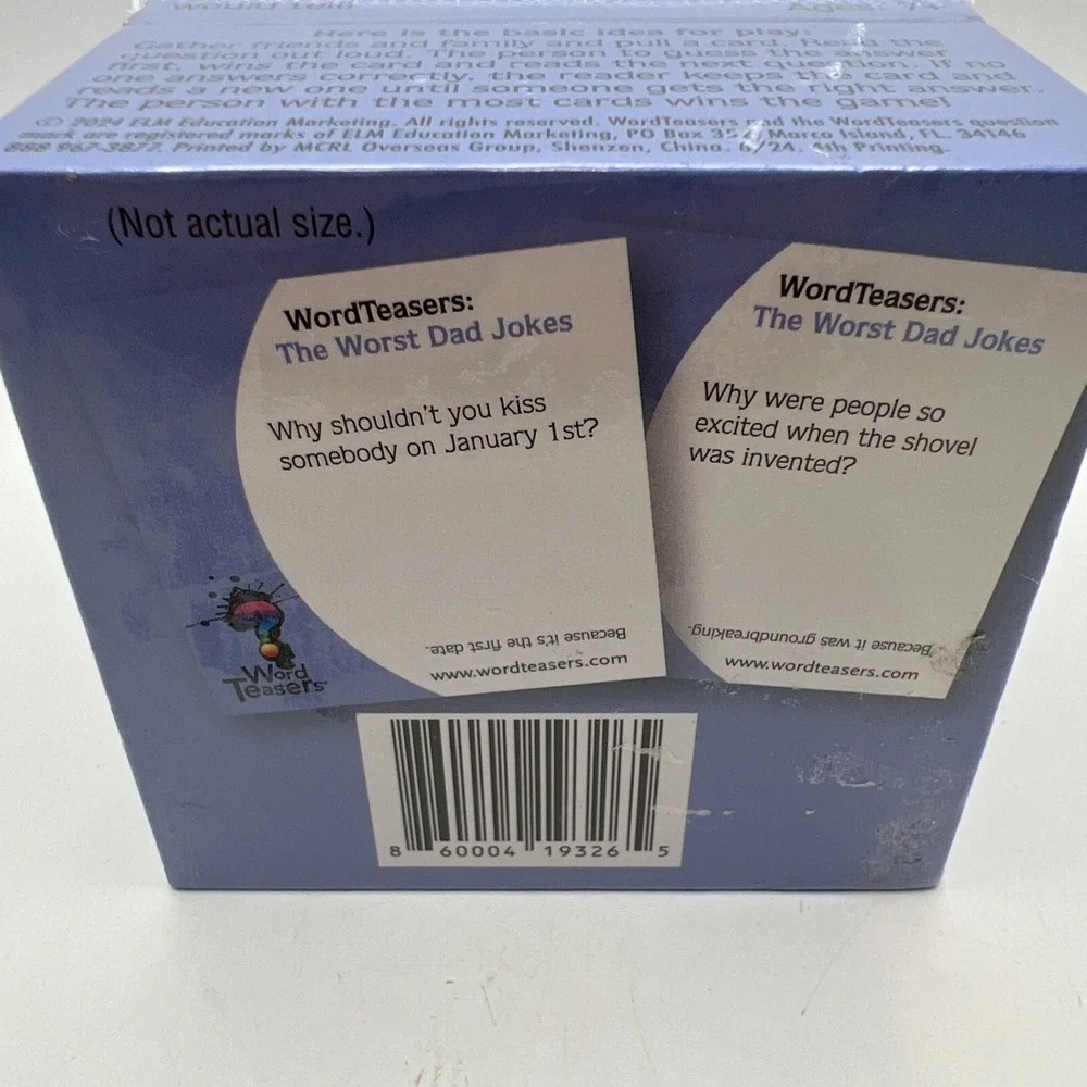 The Worst Dad Jokes Card Game New Sealed Funny Family Party Game